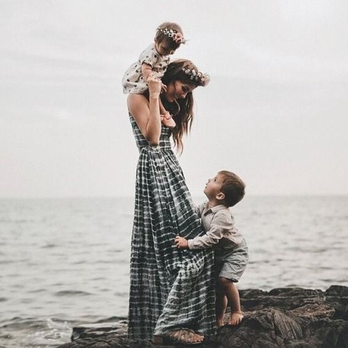 mother with children