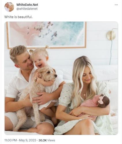 White is beautiful - Twitter Post